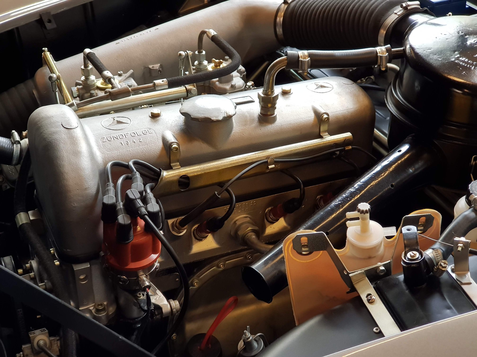 Klassieke motor close-up BOAR Garage